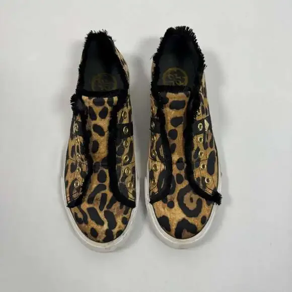 GUESS Elbinah Leopard Low-Top Sneakers - Picture 2 of 6